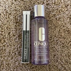 New Clinique high impact mascara & make up remover